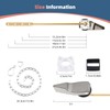 iFealClear Universal Toilet Handle Lever Flush Replacement, Front Mount Toilet