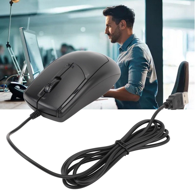 Wired USB Mouse, 1200 DPI Mouse Ergonomic, Optical Mouse Silent