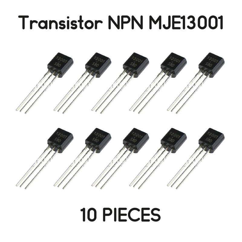 NPN Transistors MJE13001 400V 200mA Pack of 10