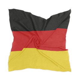 PMAIHNAS Women's Fashion Silk Scarf German Flag Square Satin Headscarf Neck Scarf Head Hair Wraps