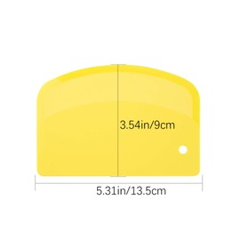 Luter Dough Scraper Card Dough Cutter Bowl Scraper Dough Bread Cutter for Baking, Plastic