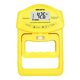 Dinamómetro de mano digital para medición de fuerza de agarre, captura automática, potencia de agarre electrónico de mano de 185 libras/90 kg