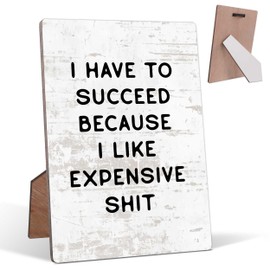 Inspirational Gifts for Women, Difference Maker Gift, 5x7" Wooden Sign with Stand and Hook, Cube Style Office Decor, Quotes Wall Decor, Office Home Decoration Sign Gift, Funny Gifts for Women