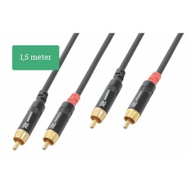 Power Dynamics PD Connex Signal Cable 1.5 m/2x RCA Male/2x RCA Males)