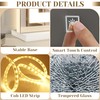 ROLOVE Lighted Vanity Mirror with Lights, LED Makeup Mirror with