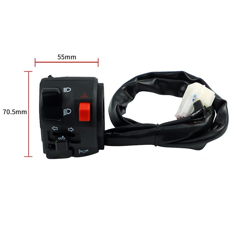 YFFSFDC Motorcycle Handle Switch 7/8" 22mm Motorcycle Handle Left Switch