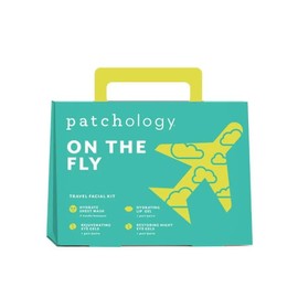 Patchology On The Fly Travel Facial Kit – Travel-Friendly Hydrating Skincare Essentials for Face, Eyes and Lips – Includes 2 Pair Under Eye Patches, 2 Hydrate Sheet Mask for Refreshed Skin,1 Lip Mask