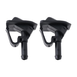 Briny River Scheibenwischerdüse, Ersatzteil, 55156728AB, kompatibel mit Jeep Wrangler JK 2002–2012 TJ 2002–2006, Schwarz, 2 Stück