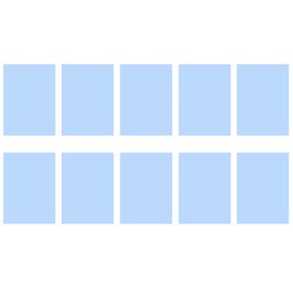 10PCS Shrinking Plastic Sheets 14.5CM*20CM,Shrinking Film Art Paper for Craft and Art Supplies,Blue