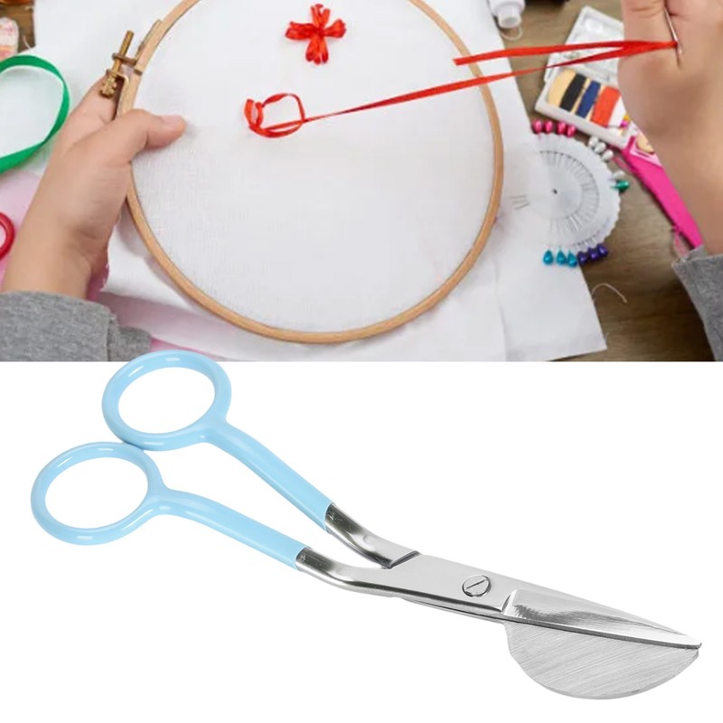 6 Inch Duckbill Scissors Stainless Steel Blades Duckbill Applique Scissors