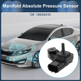INFINAUTO Air Intake MAP Pressure Sensor, Manifold Absolute Pressure MAP Sensor No.1865A035 for Mitsubishi L200 2008-2016 Black 1 Pcs
