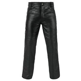 Premium Leather Pants (34 Inches Waist) Black
