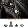 sourcing map 100 Sets Leather Rivets 6 x 8mm Metal