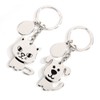 Elizabeth 2-piece Set, Key Ring, Dog & Cat, Metal, Silver,