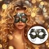 JewelryWe Steampunk Ghost Masquerade Mask - Men Women Durable Lightweight