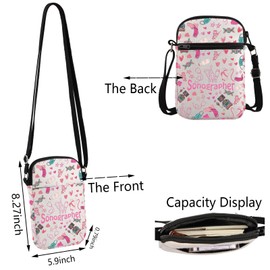 TSOTMO Ultrasound Sonography Tech Gift Sonographer Crossbody Bag Graduation Gift for Radiology Sonographers (Sonographer CR)