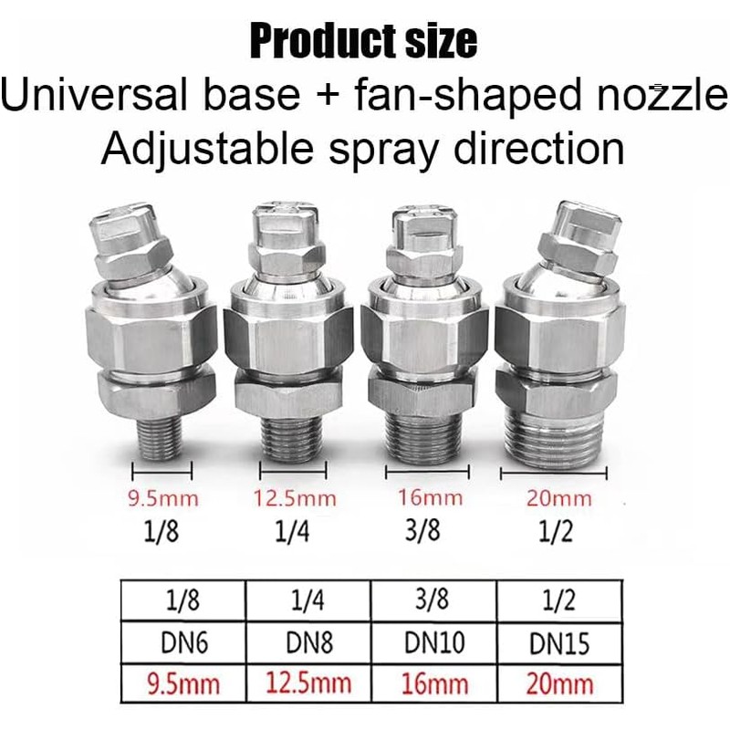 Boquilla atomizadora universal de acero inoxidable YYZQKBD – Precisión y