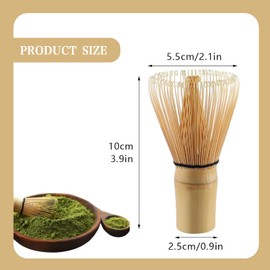Matcha Whisk, Traditional Style for Green Tea Ceremony, Japanese Style 100 Forks Matcha Whisk, Handcrafted, for Whisking Tea and Latte Accessories