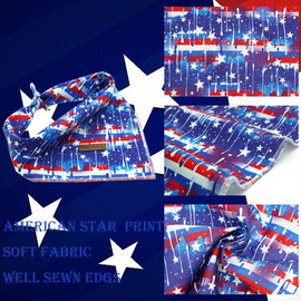 Elegant little tail Dog Bandana, Independence Puppy Bandana 4th of July Adjustable Scarf Handkerchief Boy Girl Pet Bibs Scarf for Square Dog Kerchief for Small Large Dogs