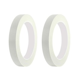 Qrity 2 Rollos 15 mm x 50 m Cinta de Pintor, para Pintar, Decorar, Bricolaje, Oficina, Arte y Manualidades, Blanco Cinta