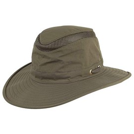 Tilley Hat LTM6 Airflo Broad Brim, 61.5 cm/61.5 cm, Olive, olive