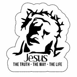 OwnTheAvenue Jesus The Truth, The Way, The Life Christian Christ Vinyl Decal Sticker 4" -3309
