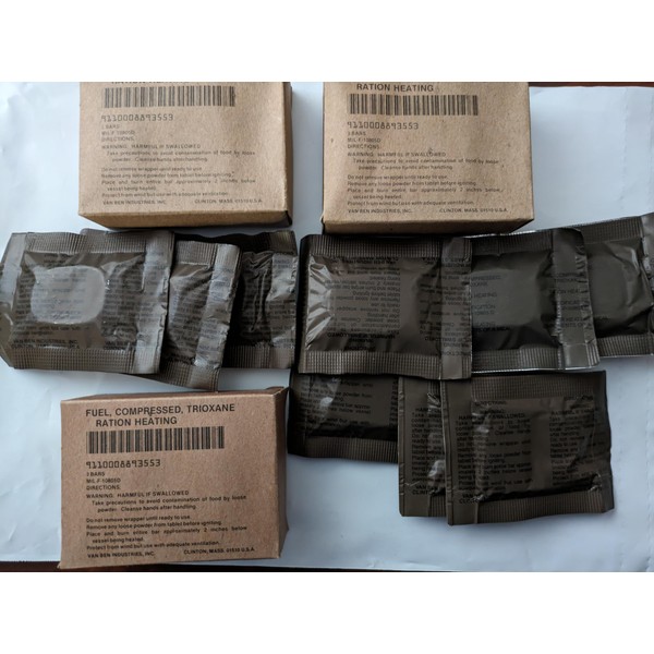 U.S Military Trioxane Fuel Bars - 3 pack