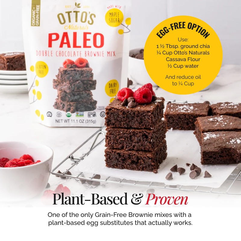 Otto's Naturals Grain-Free Paleo Double Chocolate Brownie Mix, 11.1 Oz.,