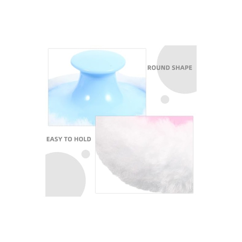 Jojofuny 2pcs Powder Puff 8cm Soft Plush Talcum Applicator For
