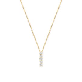 STORYJEWELLERY Initial Necklaces for Women, 18K Gold Plated Letter Charm Necklace, Dainty Cubic Zirconia Pendant, Trendy Jewelry with Initials, Gifts for Women, Metal, Cubic Zirconia, Cubic Zirconia