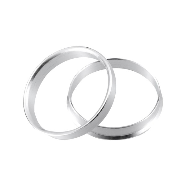ACROPIX 54.1mm to 56.1mm Universal Car Hub Centric Rings Silver