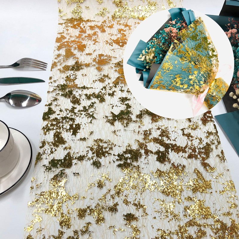 sourcing map Emerald Green Table Runner Roll 11.4" x 45