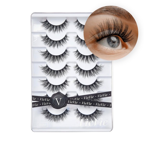 VieVie False Lashes Strip Fake Eyelashes Natural to Dramatic Look