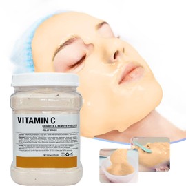 CarPerif Jelly Mask for Facials Professional Natural Gel Face Masks, Hyaluronic acid Hydrating Rubber Mask Jar Face Mask SkinCare 23 Fl Oz (Vitamin C)