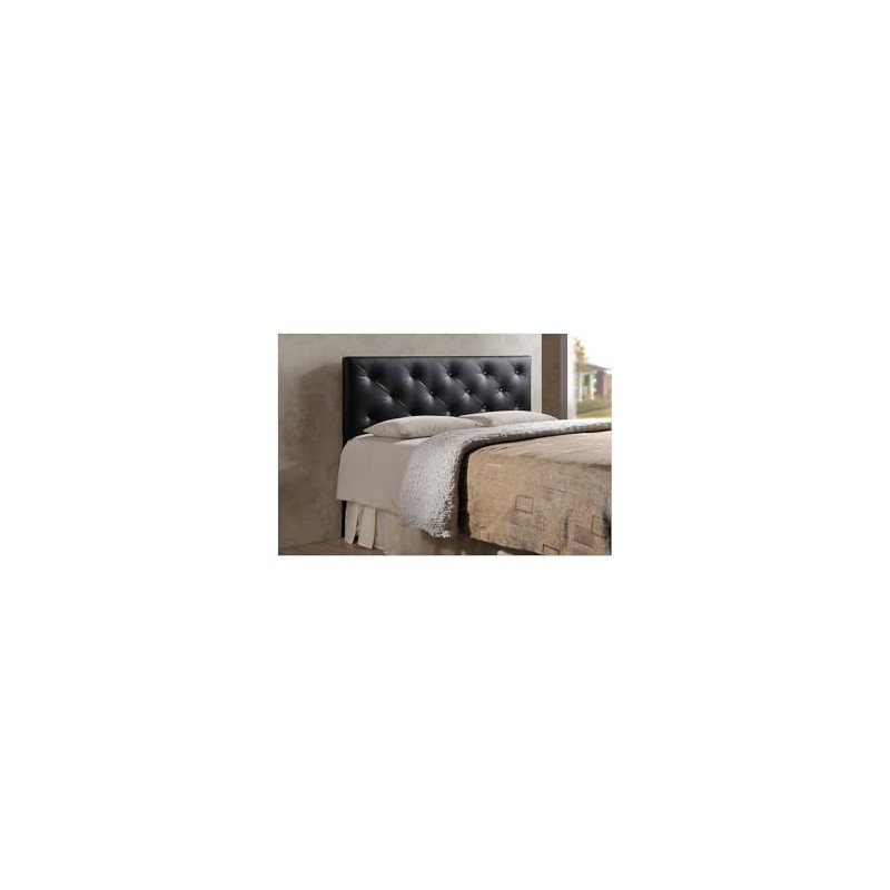 Baxton Studio Bedford Queen Sized Headboard, Black