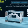 ERWEI Crystal Gifts Engraved Two Hands Form a Heart in