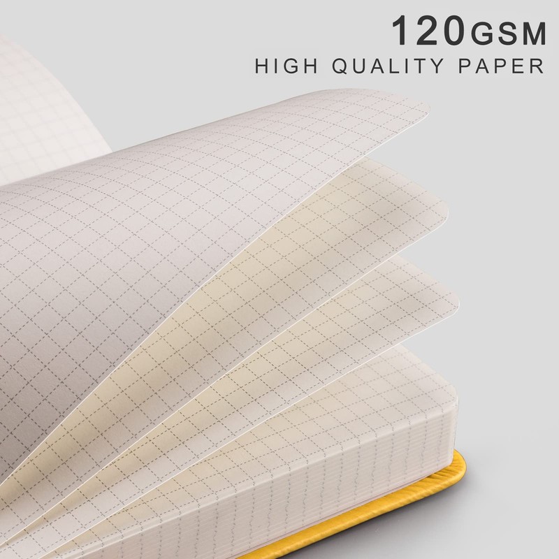 EMSHOI Graph Paper Notebook A5-21.4 x 14.5 cm Hardback Thick