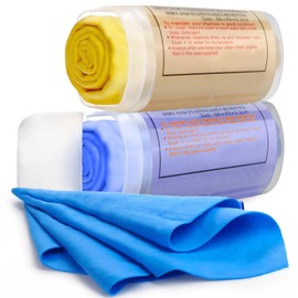 Car Drying Towel,H HOME-MART Premium Chamois Drying Cloth Shammy Towels for Car,2pk (25”x17”) Super Absorbent Reusable Chamois Towel