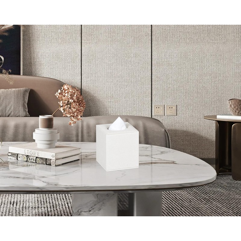 Colylan Tissue Box Cover Square Tissue Box Holder for Bathroom