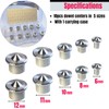 MinliGUY Dowel Centers-Metric Stainless Steel Transfer Plugs 10PCS with 5