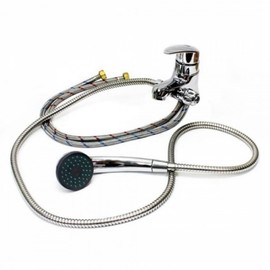 One-hole dual-use washbasin faucet, washbasin faucet, cold and hot water shower