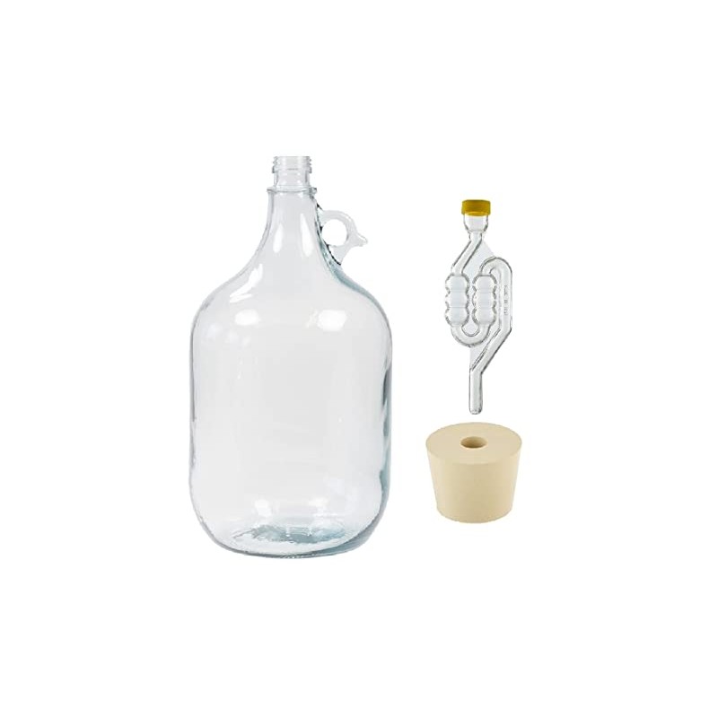 North Mountain Supply 5 Liter (1.32 Gallon) Italian Glass Jug
