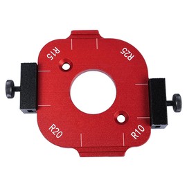 Namvo 4-in-1 Round Corner Template Aluminum Alloy Positioning Tool Non-Deformable Router Corner Radius Template for Precision Woodworking DIY Projects