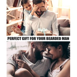 Beard Grooming Kit for Men Care: with Beard Shampoo - Oil - Balm - Brush - Comb - Scissors & Storage Bag, Fathers Day - Christmas - Birthday Gifts for Men, Stocking Stuffers for Him/Boyfriend/Husband