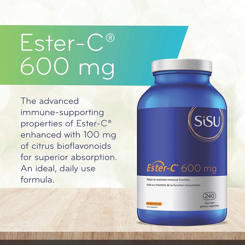 SISU Ester-C 600 mg 240 VC (Pack of 1)