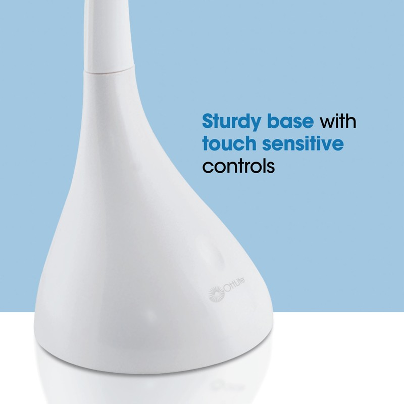 OttLite Creative Curves LED Desk Lamp with Adjustable Neck -