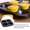Anwangda Muffin Tray, 4-Hole Tart Round Party Tray, Muffin Tin