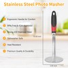 Potato Mashers, Joyoldelf Potato Masher Stainless Steel, Masher with Non-Slip