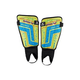 Erima Unisex's Ergono AS 2.0 Shin Guards, Fluo Yellow/Blue, Medium