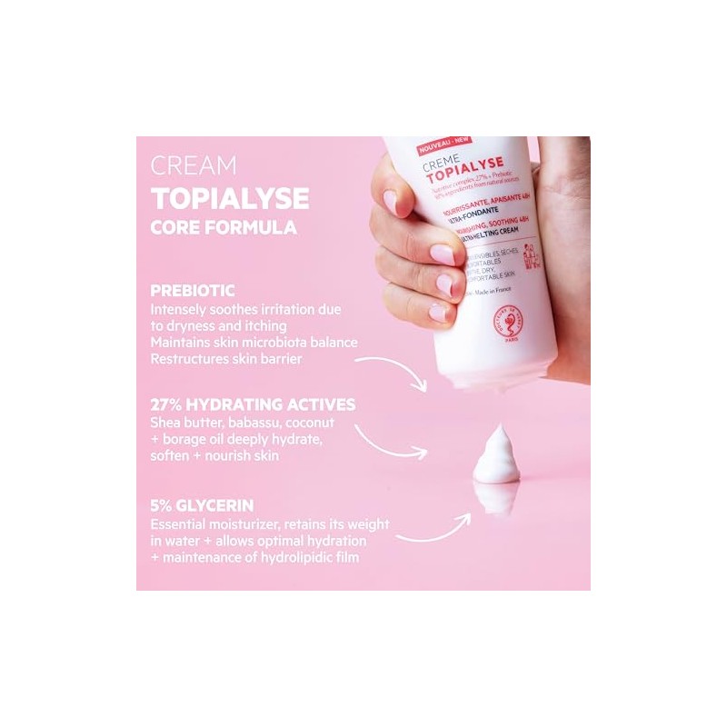 SVR Topialyse Crema Corporal Hidratante Para Piel Seca, 200 ml